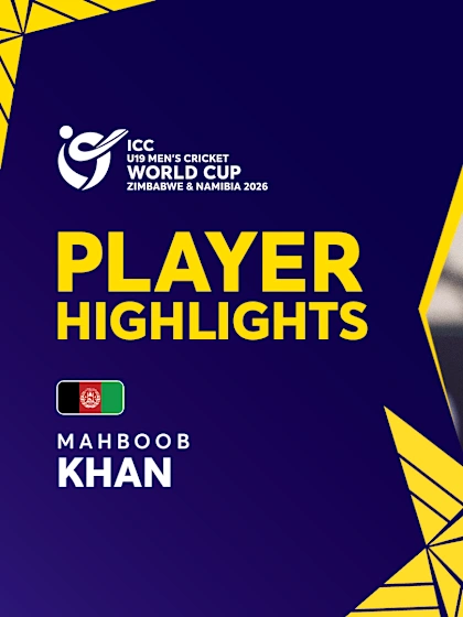 Mahboob's launches Afghanistan past 300 | Player Highlights | U19 CWC 2026