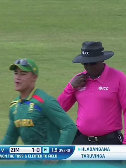 Logo of Romashan Pillay with a Run Out vs. Zimbabwe