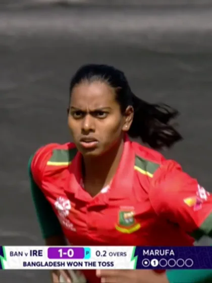 Marufa bowled