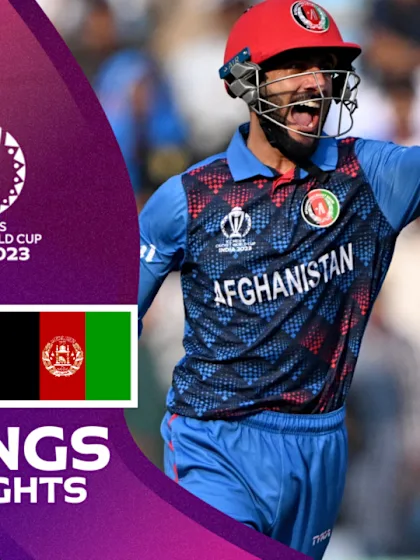 Afghanistan's sharp work in the field bundles out Netherlands for 179 | Innings Highlights | CWC23