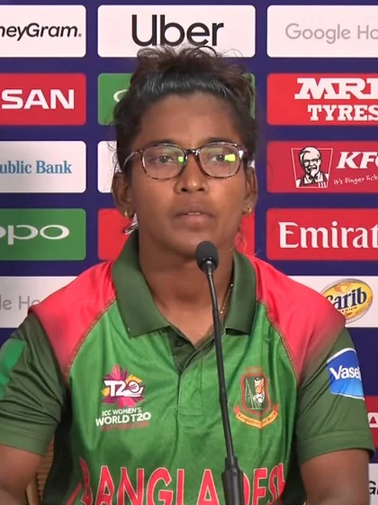 18 November - St Lucia - Bangladesh player Rumana Ahmed post-match press conference
