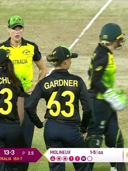 Logo of AUS v NZ: Satterthwaite is given out lbw to Molineux