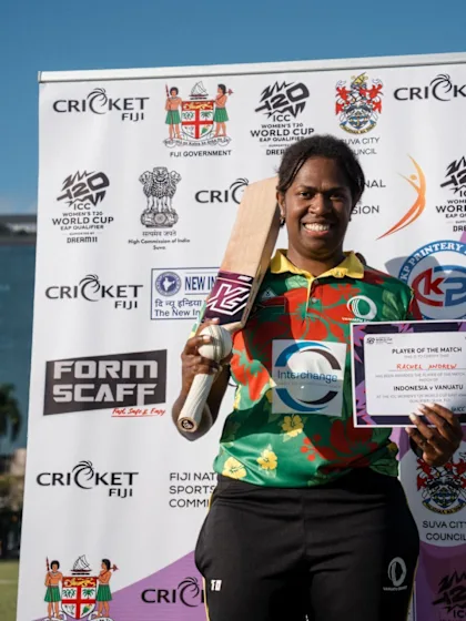 A hat-trick to remember for Vanuatu's Rachel Andrew | ICC Women's T20 World Cup East Asia Pacific Qualifier