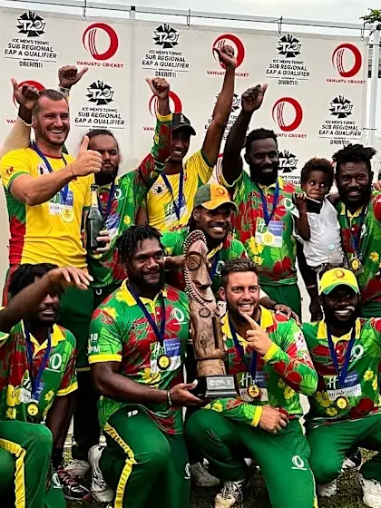 Vanuatu book their spot at the ICC Men’s T20 World Cup EAP Regional Final
