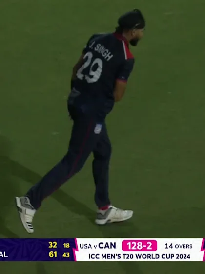 Logo of Navneet Dhaliwal - Wicket - United States of America vs CAN