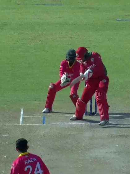 Logo of Aqib Ilyas - Wicket - Zimbabwe vs Oman