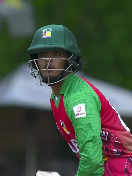 D Patel with a Four vs. England