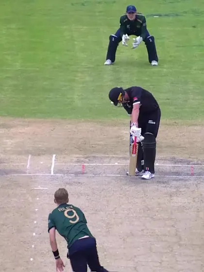 Logo of Olly Riley with a Bowled Out vs. New Zealand