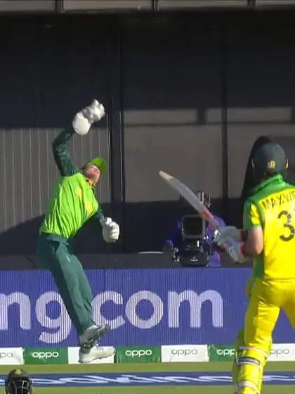 Logo of CWC19: AUS v SA - Flying De Kock catch dismisses Maxwell 