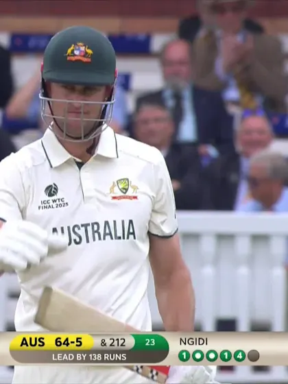 Logo of Beau Webster - Wicket - South Africa vs Australia