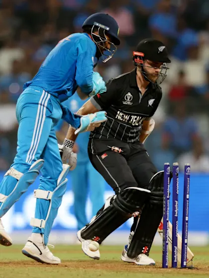 Logo of India miss big opportunity to run out Williamson | CWC23