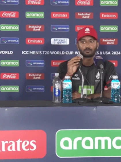 Shreyas Movva (Canada player) pre-match Press Conference - 14th June 2024