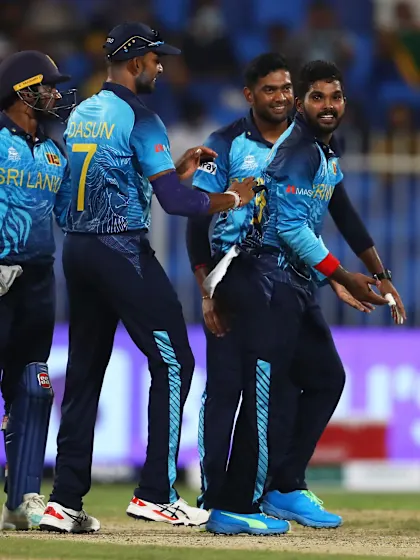 Hasaranga strikes Seelaar on the pad