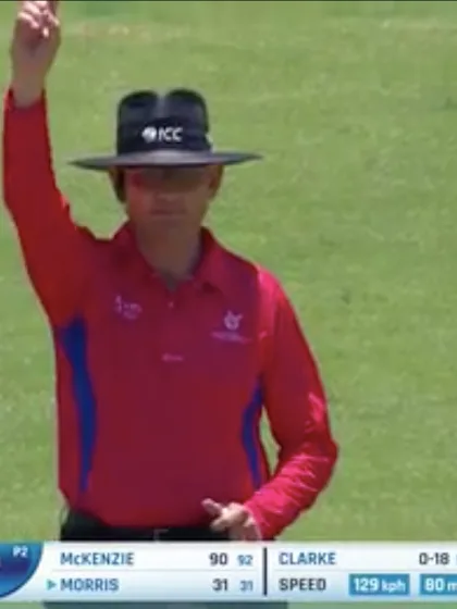 ICC U19 CWC: WI v NZ – Clarke traps Morris in front for 31