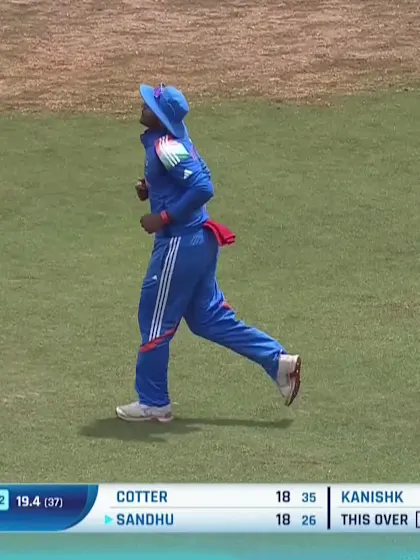 Jaskaran Sandhu - Wicket - India vs New Zealand