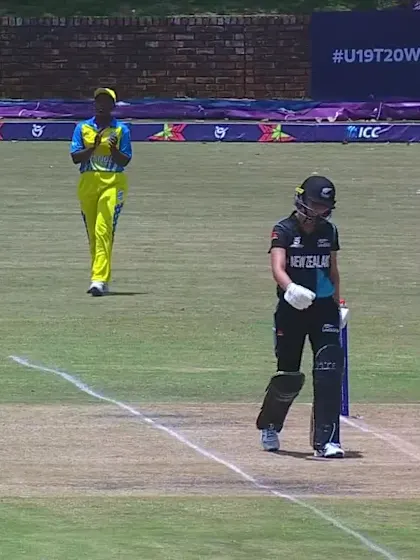 Logo of Wicket-Emma-McLeod-Rwanda-U19s-Women v New-Zealand-U19s-Women ICC U19W T20WC 2023