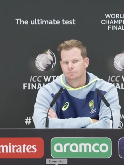 Logo of Steve Smith- Australia press conference, 9 June 2025