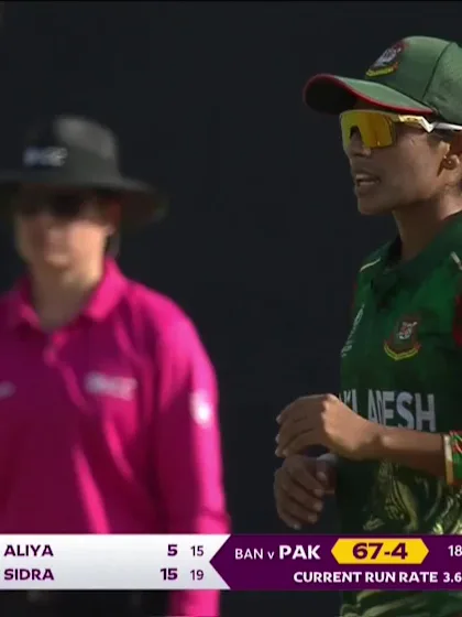 Sidra Nawaz - Wicket - Bangladesh Women vs Pakistan Women