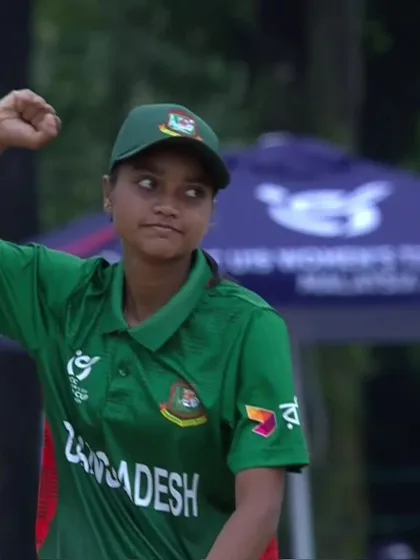 Logo of A Callender with a Batting vs Bangladesh Women Under-19