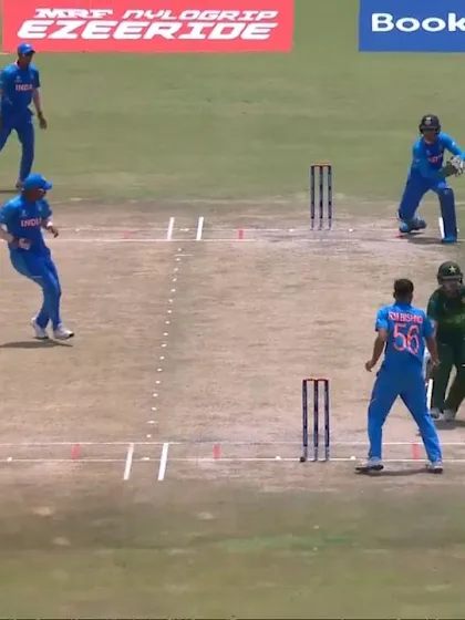ICC U19 CWC: IND v PAK – Disastrous running leads to Akram's dismissal