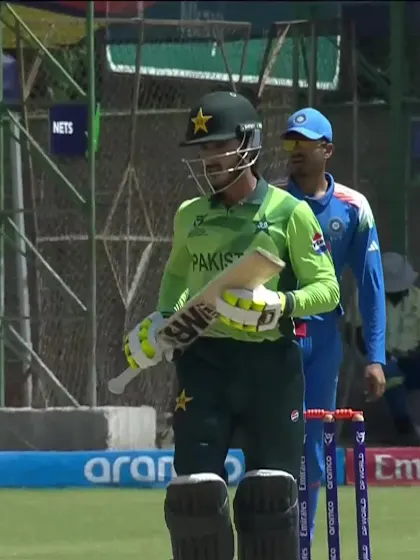 Sameer Ahmed Minhas with a Four vs. India