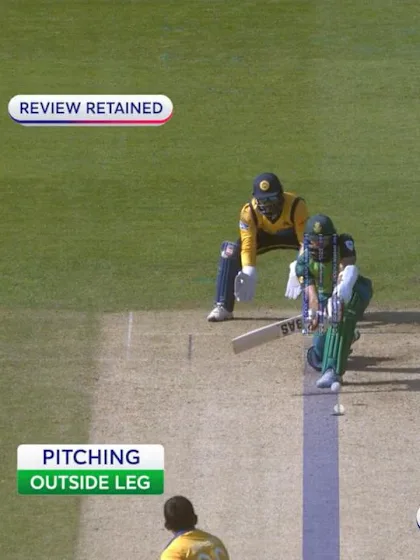 CWC19: SL v SA - Amla earns reprieve after reviewing lbw decision