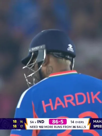 Hardik Pandya - Wicket - India vs South Africa