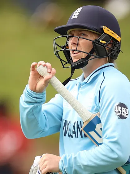 Logo of WICKET: Knight falls to a sharp catch