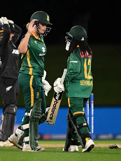 Reyneke achieves rare feat with last-ball six on debut