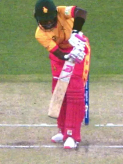Logo of Wicket - Wesley Madhevere - Pakistan v Zimbabwe ICC T20WC 2022