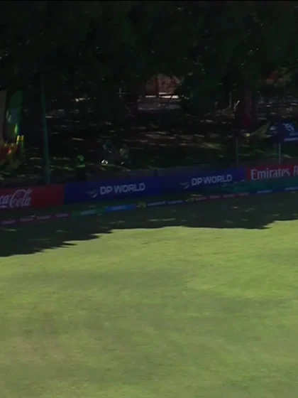 Aaron Varghese with a Four vs. Zimbabwe