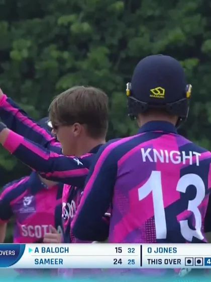 Ali Baloch - Wicket - Pakistan vs Scotland