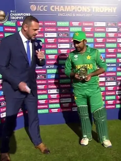 #CT17 SL v PAK Player of the Match - Sarfraz Ahmed