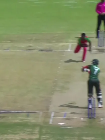 Zawad Abrar with a Four vs. Zimbabwe