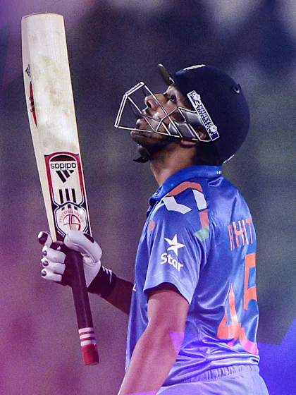 Logo of Rohit Sharma's brilliant 62* leads India chase | T20 World Cup 2014