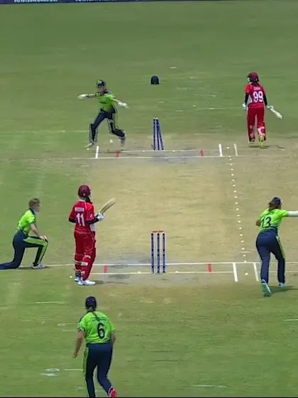 Wicket-Desi-Wulandari-Ireland-U19s-Women v Indonesia-U19s-Women ICC U19W T20WC 2023