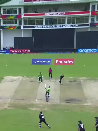 Sameer Ahmed Minhas with a Six vs. New Zealand