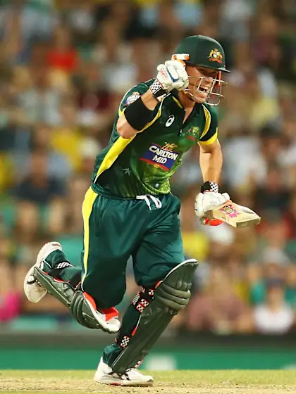 Warner ton helps Australia to bonus-point win