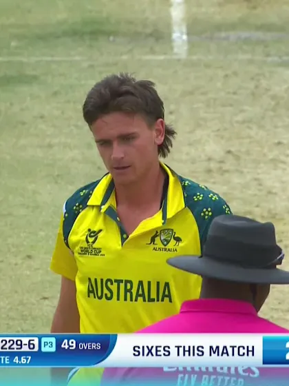 0 Riley with a Spectacular Six vs. Australia