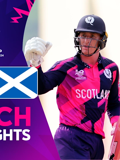 Logo of Scotland top Group B with big win | Match Highlights | OMA v SCO | T20WC 2024