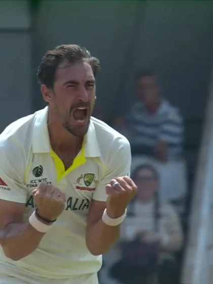 Logo of Ajinkya Rahane - Wicket - Australia vs India