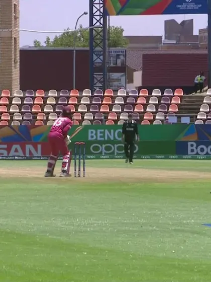ICC U19 CWC: WI v NZ – Anderson chops on off Keene