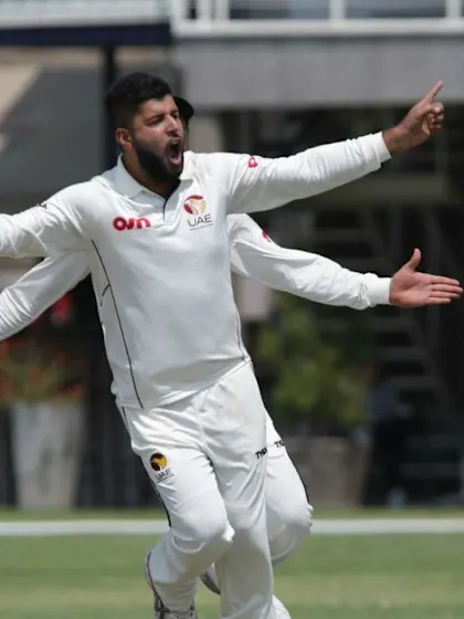 Raza spins UAE to handy first-innings lead