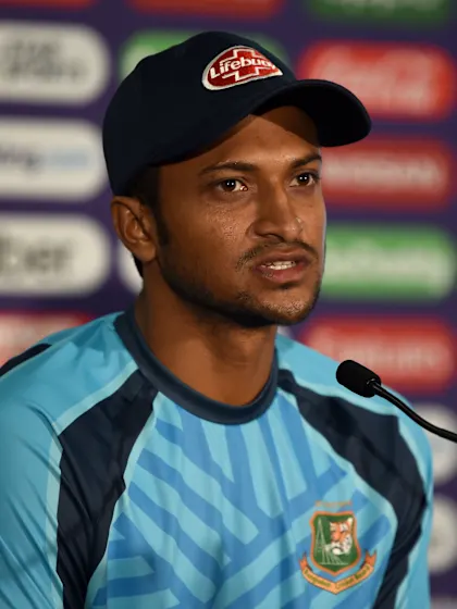 8 June - Cardiff - Bangladesh player Shakib Al Hasan post-match press conference
