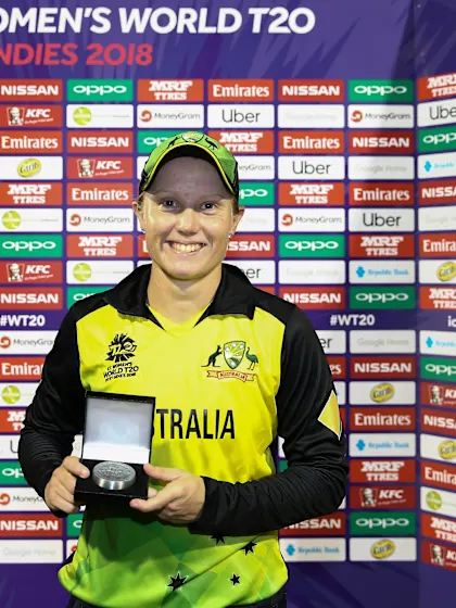 Logo of IND v AUS: Alyssa Healy, Australia's explosive opener