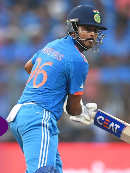 Big-hitting prowess fuels Iyer's 82 | CWC23
