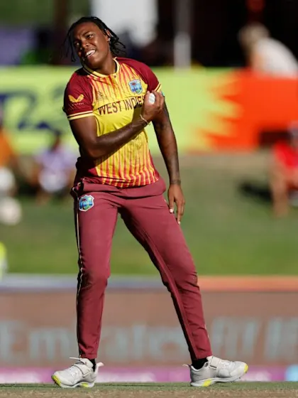 Logo of Chinelle Henry takes stunning caught & bowled | Women's T20WC 2023
