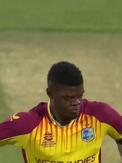 Wicket - Tony Munyonga - West-Indies v Zimbabwe ICC T20WC 2022