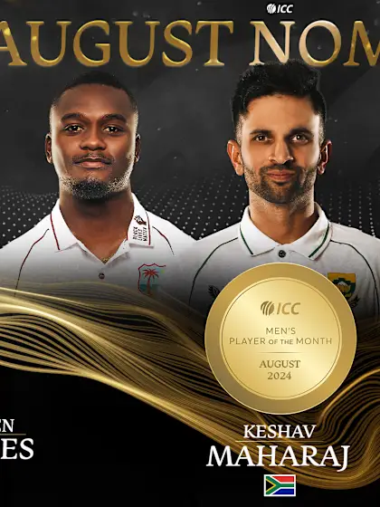 Logo of ICC Men’s Player of the Month nominees for August 2024 revealed
