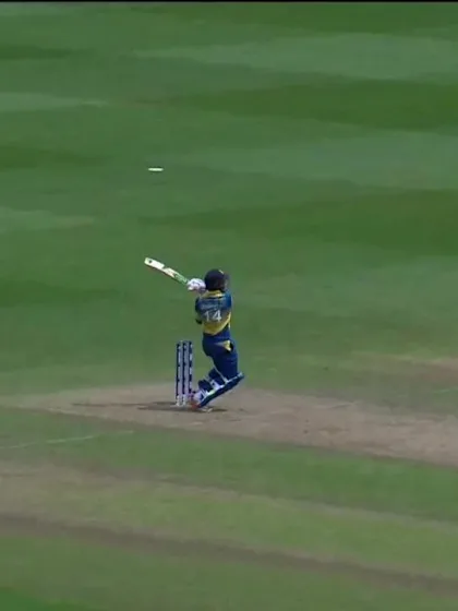 Logo of WICKET: Asela Gunaratne is dismissed by Hassan Ali for 27